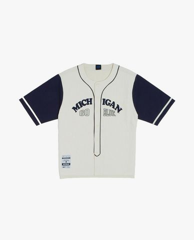  NCAA - Áo bóng chày unisex tay ngắn Michigan 