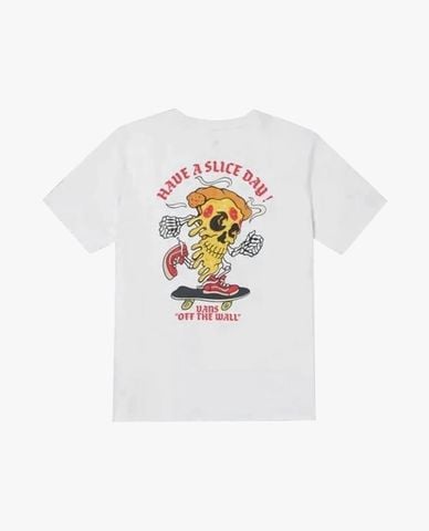  VANS -  Áo thun unisex cổ tròn tay ngắn Pizza Gfx 