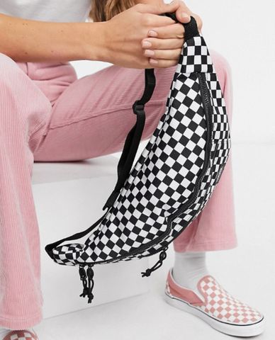  VANS - Túi bao tử nữ hình thang họa tiết caro Ranger 