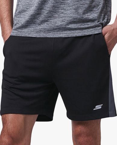  SKECHERS - Quần short tập luyện nam lưng thun thời trang 