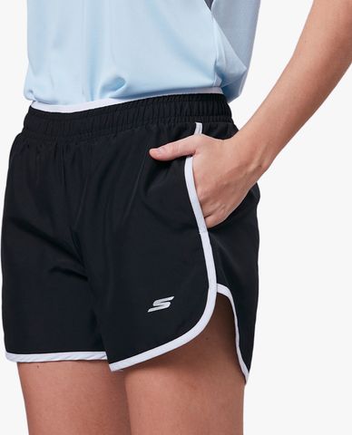  SKECHERS - Quần short tập luyện nữ lưng thun năng động 