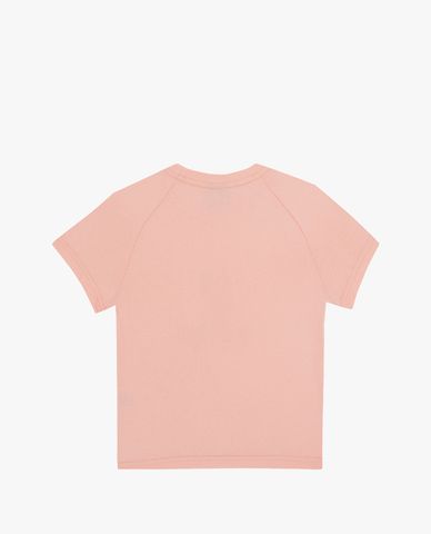  SKECHERS - Áo thun bé gái cổ tròn tay ngắn họa tiết Raglan 