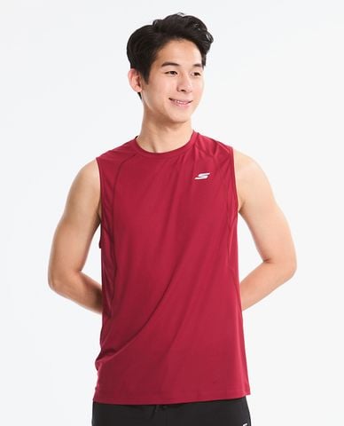  SKECHERS - Áo ba lỗ thể thao nam City Running Club 