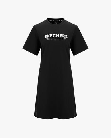  SKECHERS - Đầm polo mini cổ tròn Academia Iconic 