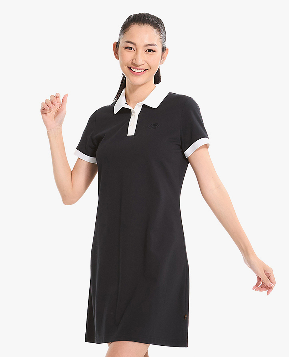 SKECHERS - Đầm polo mini tay ngắn Academia Iconic