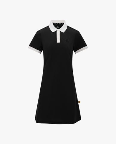  SKECHERS - Đầm polo mini tay ngắn Academia Iconic 