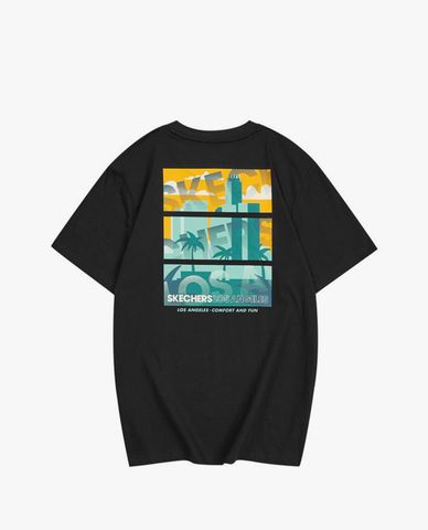  SKECHERS - Áo thun nam tay ngắn năng động 