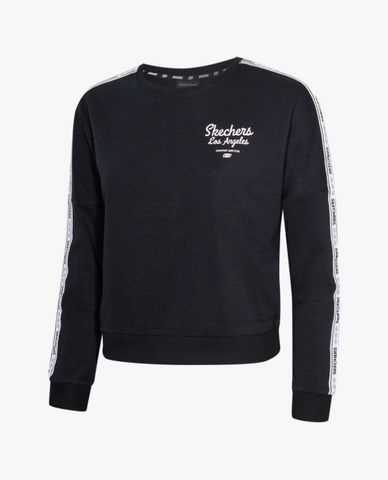  SKECHERS - Áo sweatshirt nữ tay dài hiện đại 