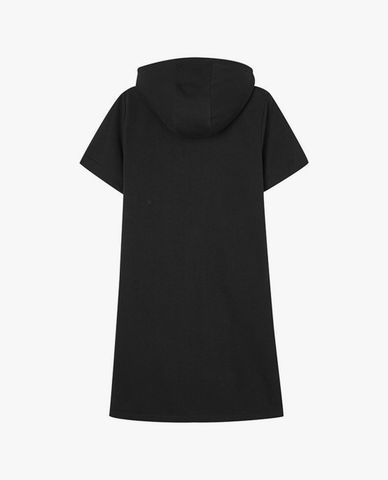  SKECHERS - Đầm mini ngắn tay phối mũ trùm thời trang 