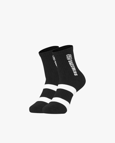  SKECHERS - Pack 3 đôi vớ nữ cổ cao phối logo 