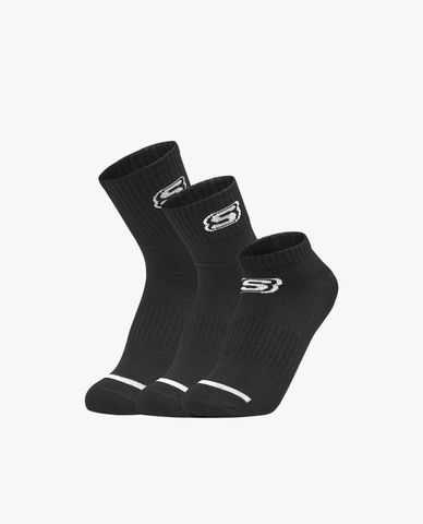  SKECHERS - Pack 3 đôi vớ nữ in logo thời trang 