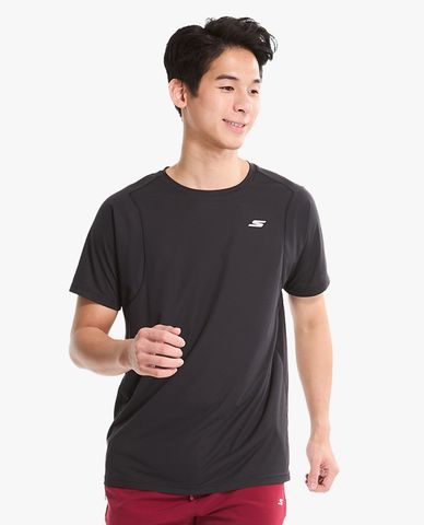  SKECHERS - Áo thun nam cổ tròn tay ngắn City Running Club 
