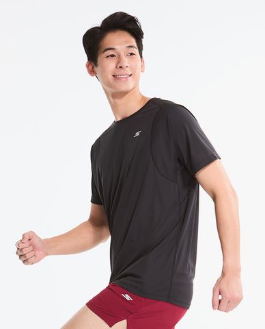  SKECHERS - Áo thun nam cổ tròn tay ngắn City Running Club 