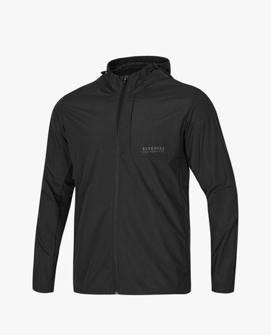  SKECHERS - Áo khoác thể thao nam tay dài phối mũ thời trang 