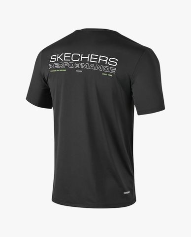  SKECHERS - Áo thun nam cổ tròn tay ngắn trẻ trung 