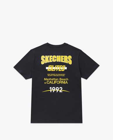  SKECHERS - Áo thun nam tay ngắn năng động phối logo 