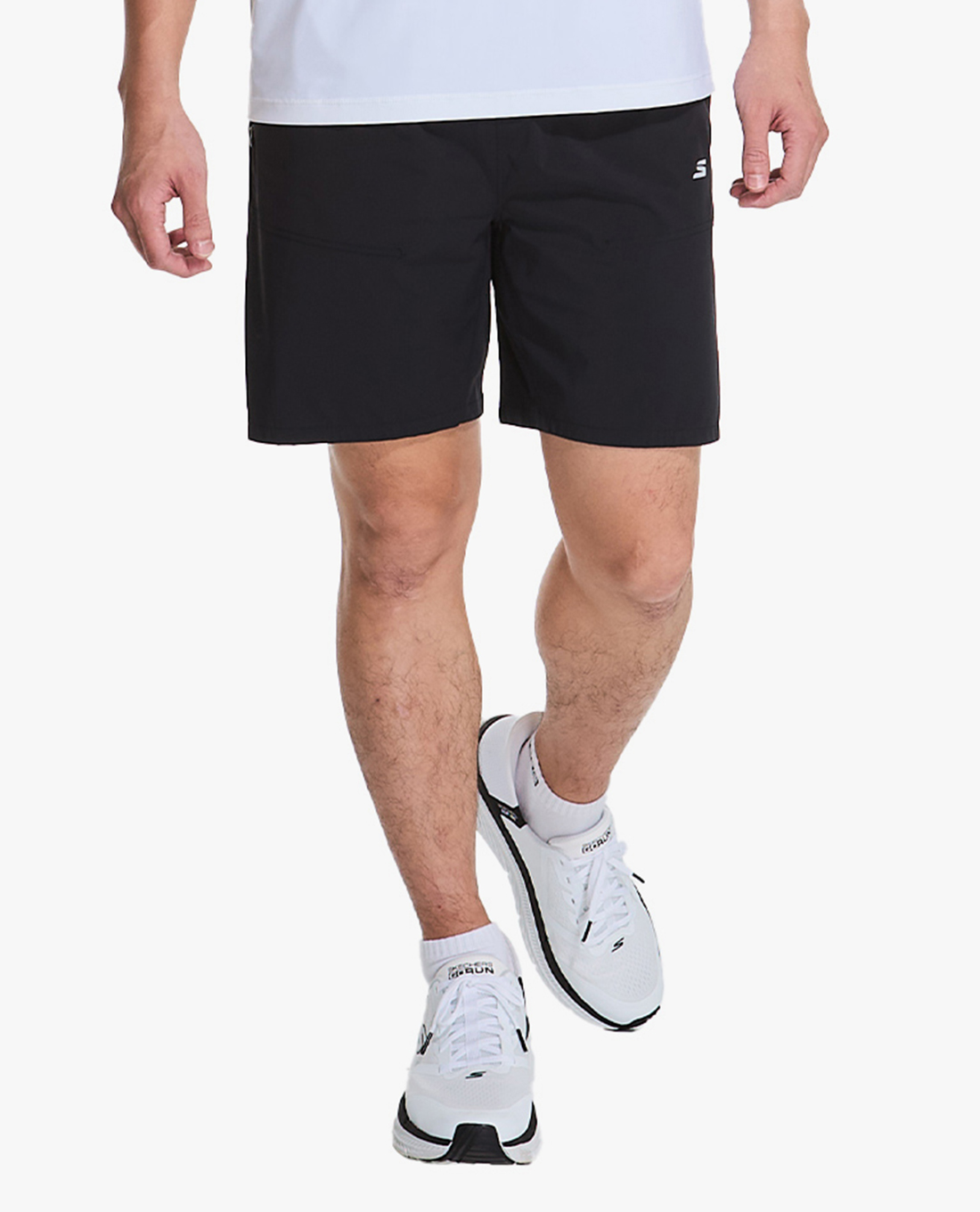 SKECHERS - Quần short tập luyện nam lưng thun