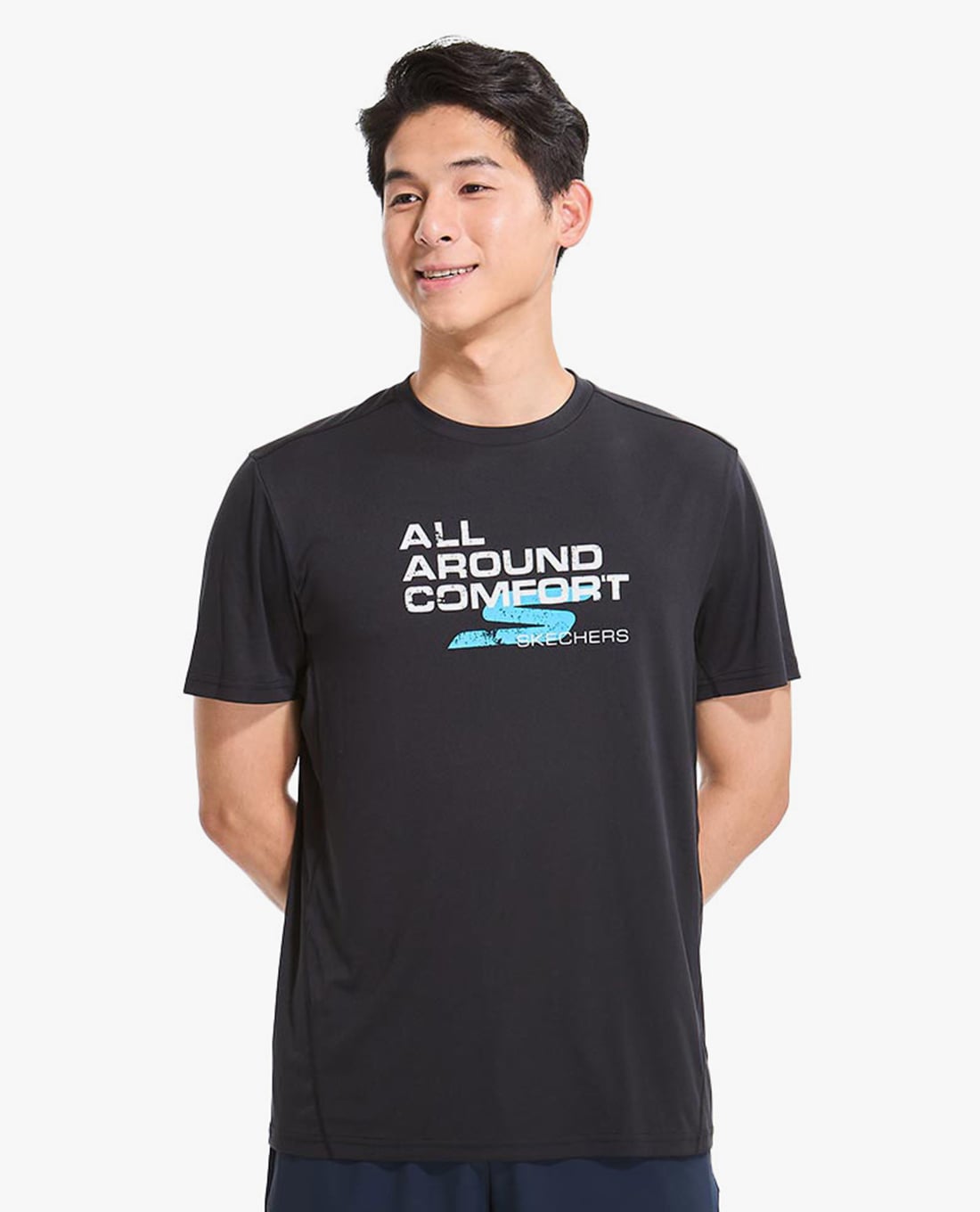 SKECHERS - Áo thun nam cổ tròn tay ngắn Performance