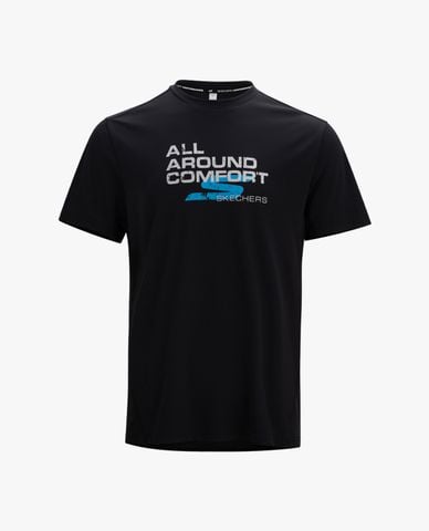  SKECHERS - Áo thun nam cổ tròn tay ngắn Performance 