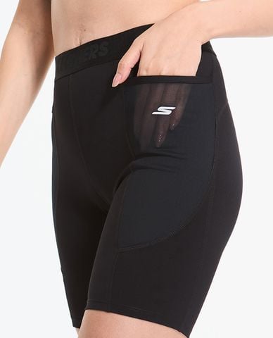  SKECHERS - Quần short leggings thể thao nữ City Running Club 