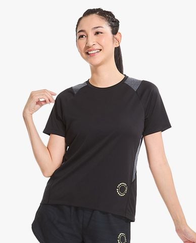  SKECHERS - Áo thun nữ cổ tròn tay ngắn thời trang 