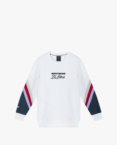  SKECHERS - Áo sweatshirt nữ tay dài D'Lites 