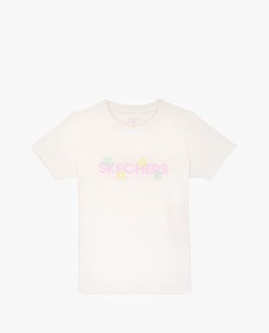  SKECHERS - Áo thun trẻ em tay ngắn năng động 