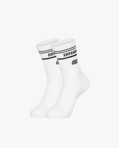  SKECHERS - Pack 3 đôi vớ nam cổ cao phối logo thời trang 