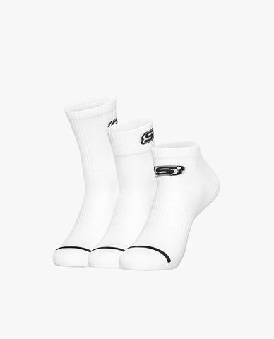  SKECHERS - Pack 3 đôi vớ nam cổ cao thời trang 