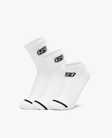  SKECHERS - Pack 3 đôi vớ nữ in logo thời trang 