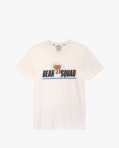  SKECHERS - Áo thun tay ngắn phom suông Unisex We Bare Bears 