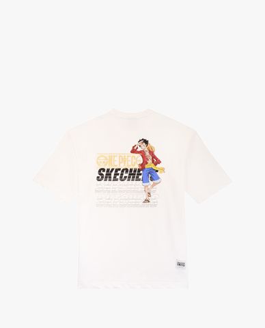  SKECHERS - Áo thun tay ngắn phom suông Unisex One Piece 