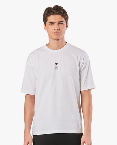  SKECHERS - Áo thun unisex ngắn tay phom suông Demon Slayer 