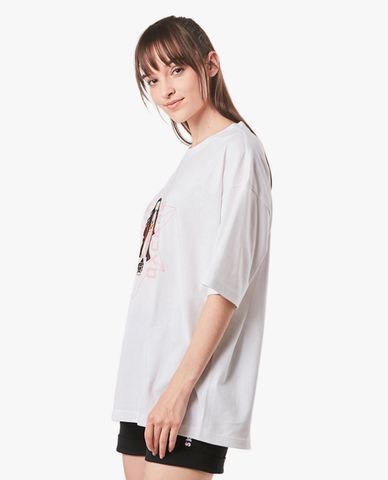  SKECHERS - Áo thun unisex ngắn tay phom suông Demon Slayer 