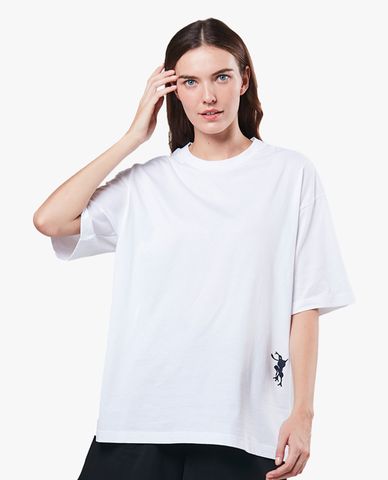  SKECHERS - Áo thun unisex ngắn tay phom suông Pokémon 