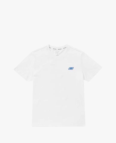  SKECHERS - Áo thun nam tay ngắn năng động phối logo 