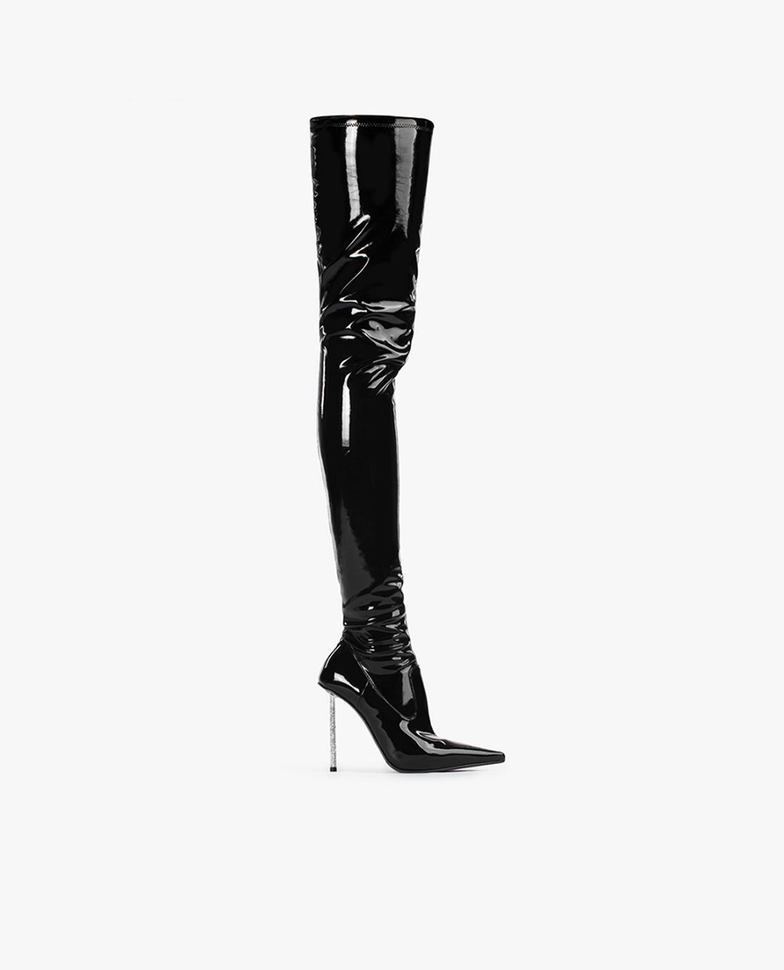 LE SILLA - Boots cao gót nữ cổ cao mũi nhọn Cuissard Bella Pol