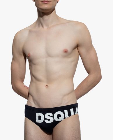  DSQUARED2 - Quần bơi nam tam giác Logo Print 