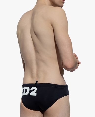  DSQUARED2 - Quần bơi nam tam giác Logo Print 