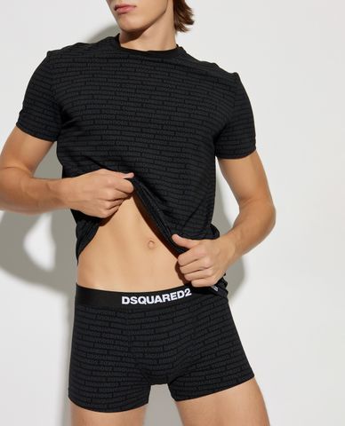  DSQUARED2 - Set quần áo Boxer và T-shirt phối logo cá tính 