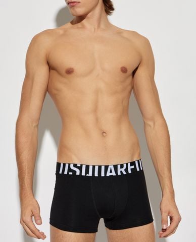  DSQUARED2 - Quần boxer nam Black Logo 