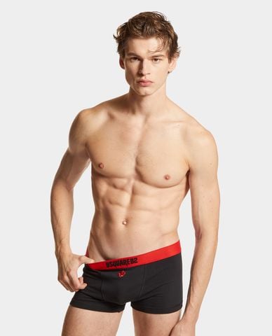  DSQUARED2 - Quần lót nam boxer phối logo thời trang 