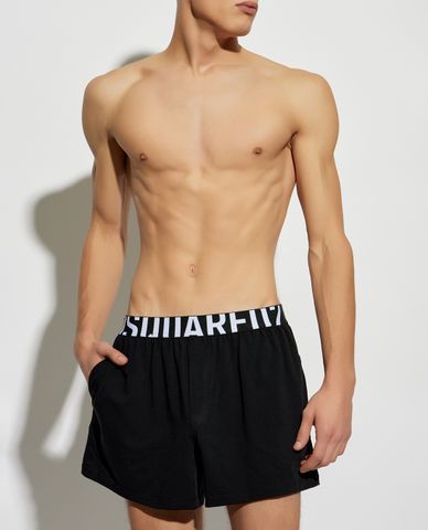 DSQUARED2 - Quần boxer nam phom rộng lưng thun phối logo 