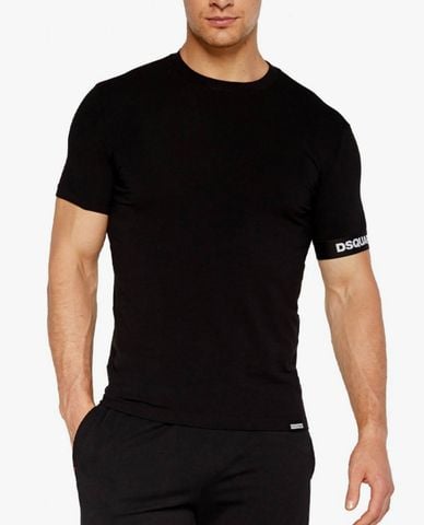  DSQUARED2 - Áo thun nam cổ tròn tay ngắn hiện đại 