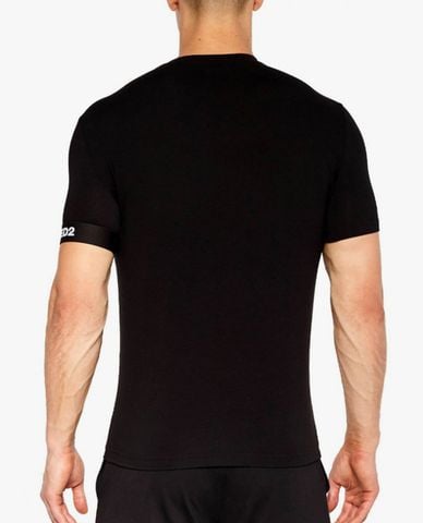  DSQUARED2 - Áo thun nam cổ tròn tay ngắn hiện đại 