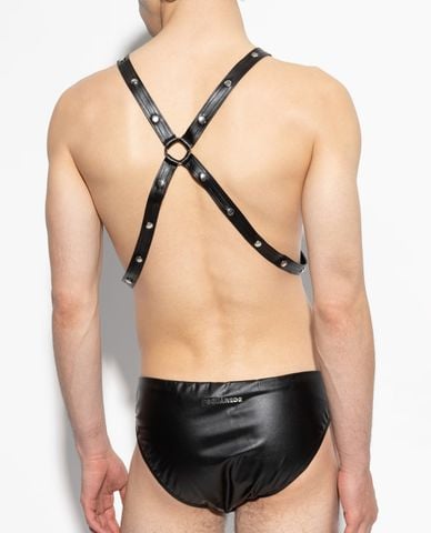  DSQUARED2 - Thắt lưng nam đan chéo phối kim loại 