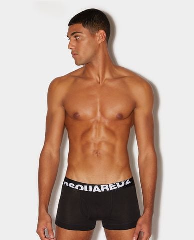  DSQUARED2 - Quần lót nam phom boxer phối logo Basic Trunk 