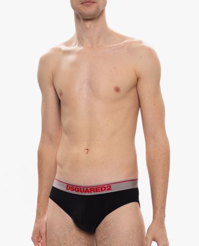  DSQUARED2 - Set 2 quần lót nam tam giác logo Twin Pack 