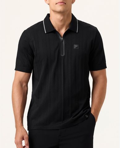  FILA - Áo polo nam phối khoá zip Challenger 