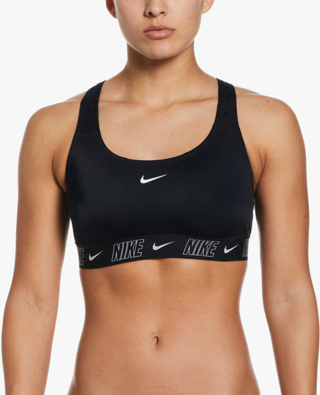 NIKE SWIM - Áo bơi nữ sát nách Fusion Logo Tape Racerback
